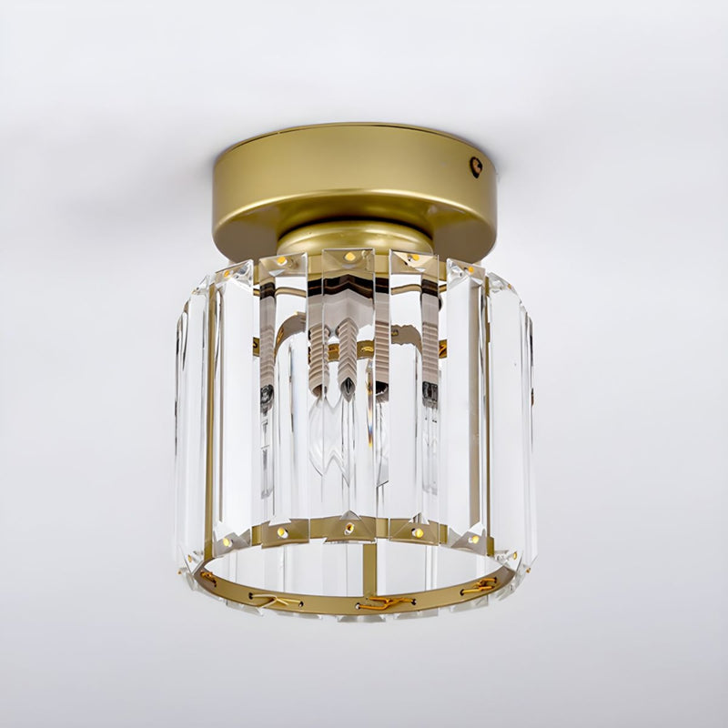 Modern Acrylic Semi-Flush Mount Ceiling Light for Living Room — James New York