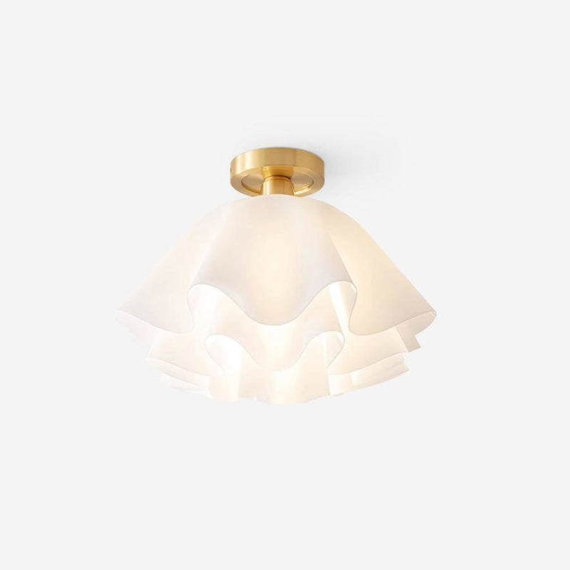Modern Copper Semi-Flush Ceiling Light for Living Room — James New York