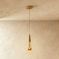 Modern Crystal Metal Pendant Light for Dining Room and Kitchen in Cool White (6000K) — James New York