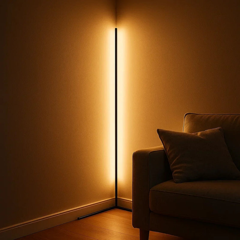 Minimalist Aluminum Floor Lamp for Living Room — James New York