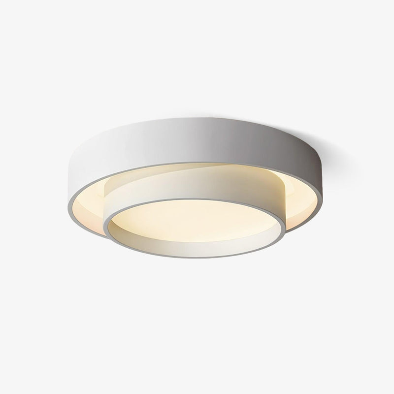 Modern Metal Flush Mount Ceiling Light With Cool Daylight Glow — James New York
