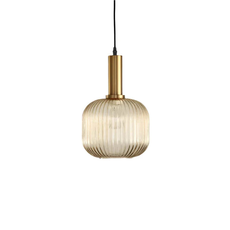 Modern Glass Pendant Light With Warm LED Glow — James New York