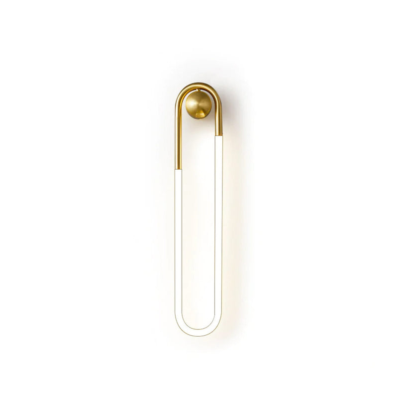 Modern Brass Vertical Wall Light With Acrylic Diffuser — James New York