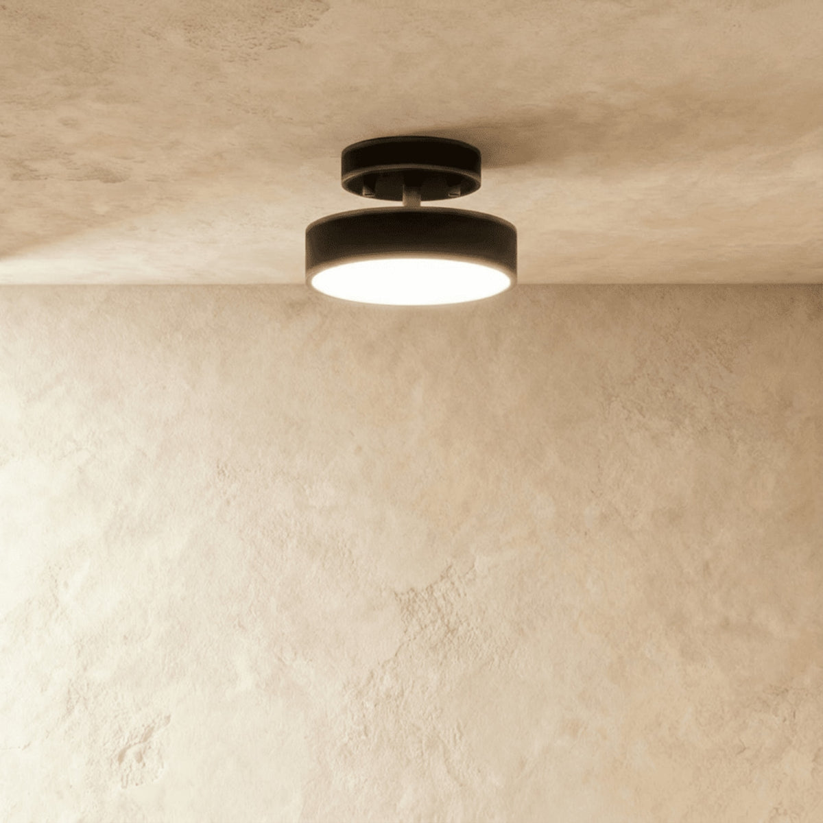 Modern Iron Semi-Flush Ceiling Light for Living Room — James New York