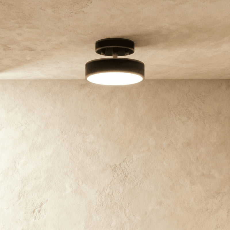 Modern Iron Semi-Flush Ceiling Light for Living Room — James New York