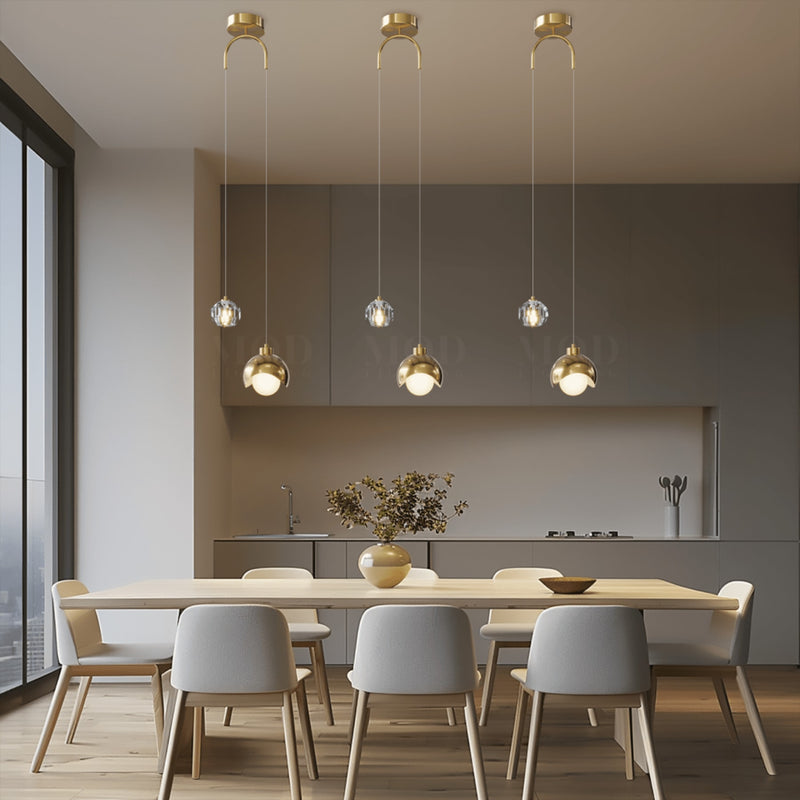 Modern Metal Pendant Light for Dining Room and Kitchen — James New York
