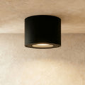 Modern Metal Flush Mount Ceiling Light in Neutral White (4000K) — James New York