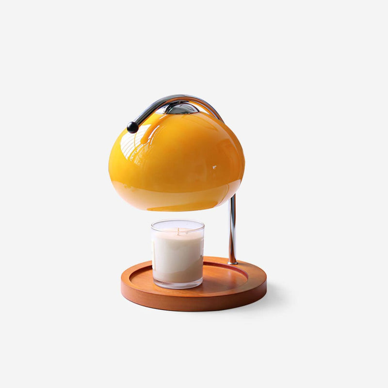 Modern Wood and Glass Table Lamp With Warm Daylight Glow — James New York