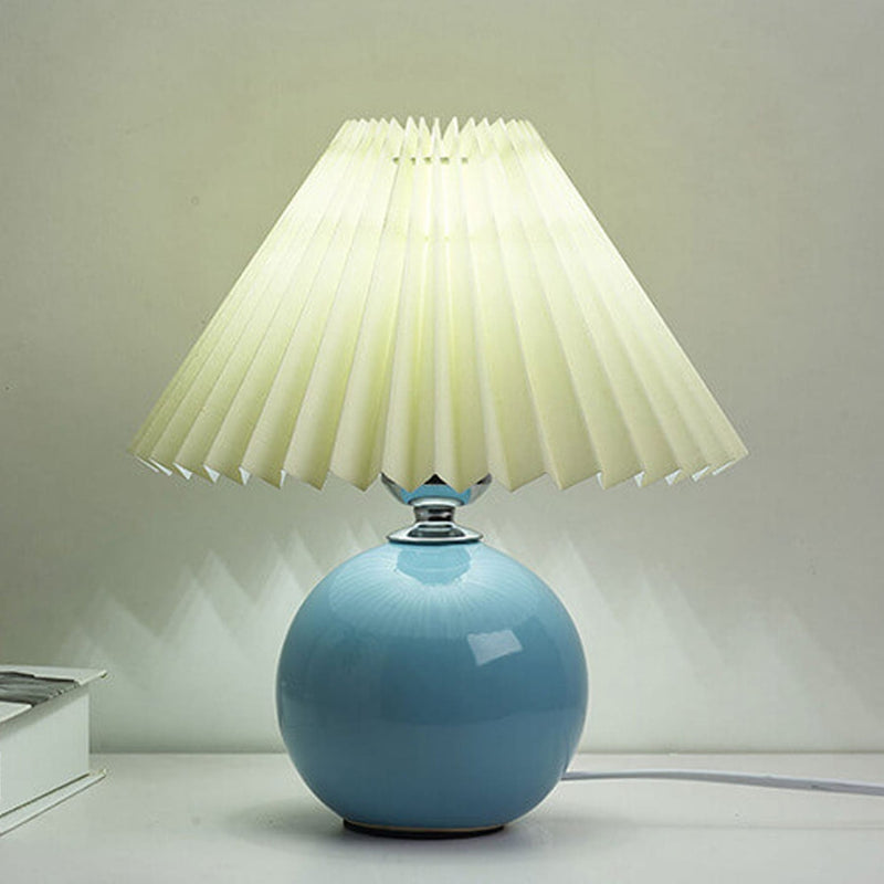 Retro Ceramic Table Lamp With Warm LED Glow — James New York