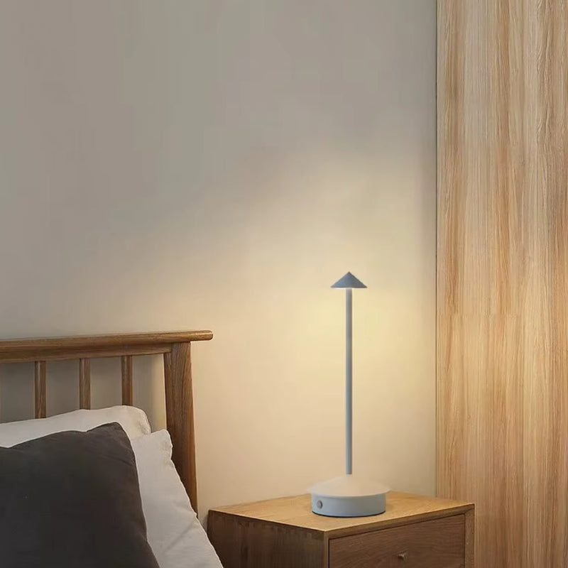 Minimalist Metal Cordless Table Lamp With Rechargeable Battery — James New York