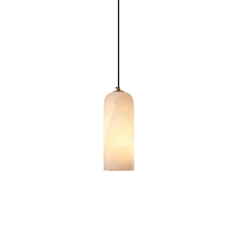 Modern Marble Pendant Light With Warm LED Glow — James New York