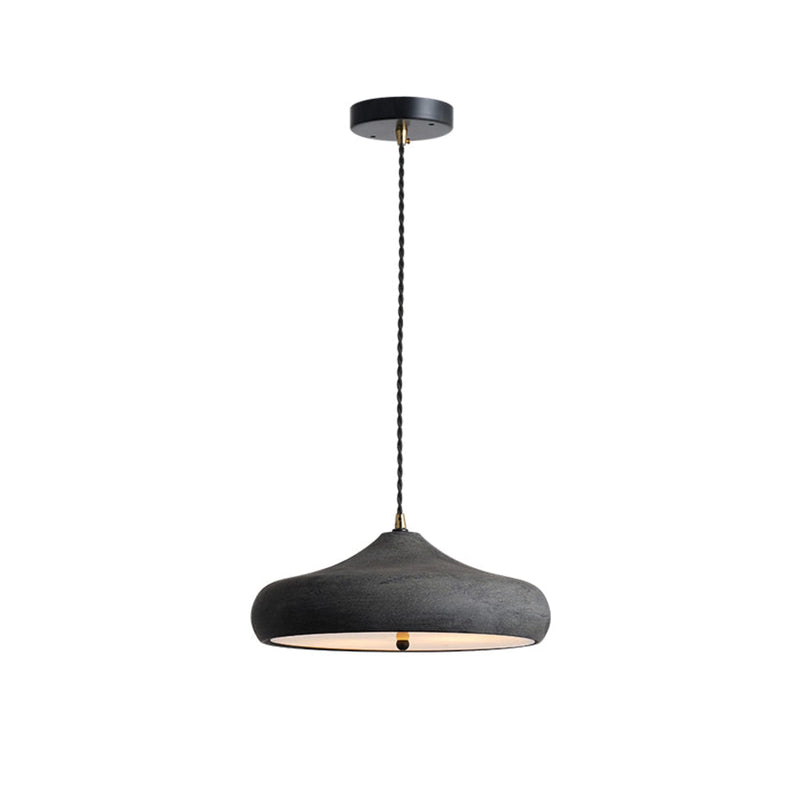 Modern Concrete Pendant Light With Warm LED Glow — James New York