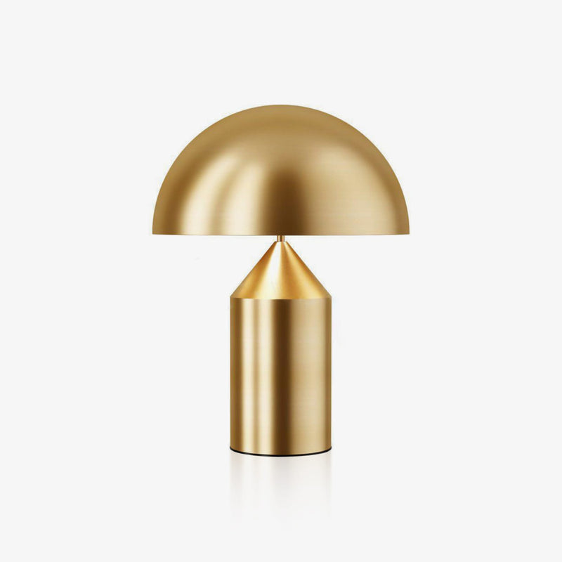 Modern Metal Table Lamp for Living Room and Bedroom in Gold — James New York