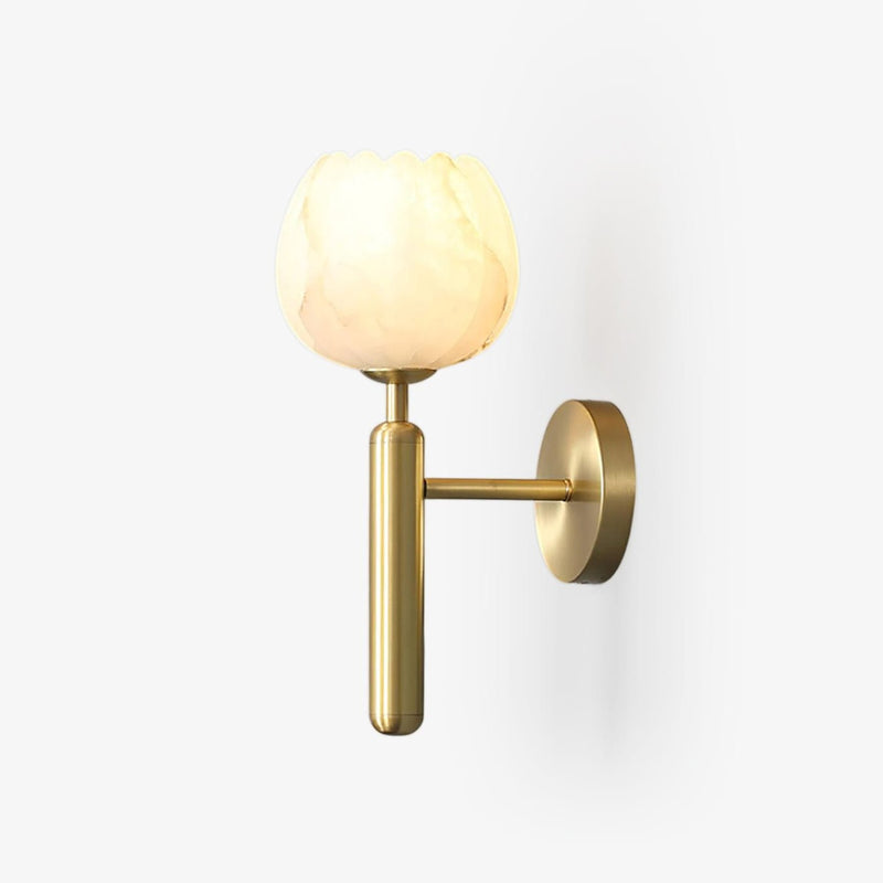 Modern Iron and Glass Wall Light for Living Room — James New York