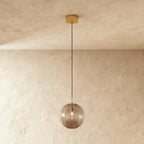 Modern Glass Pendant Light With Warm LED Glow — James New York