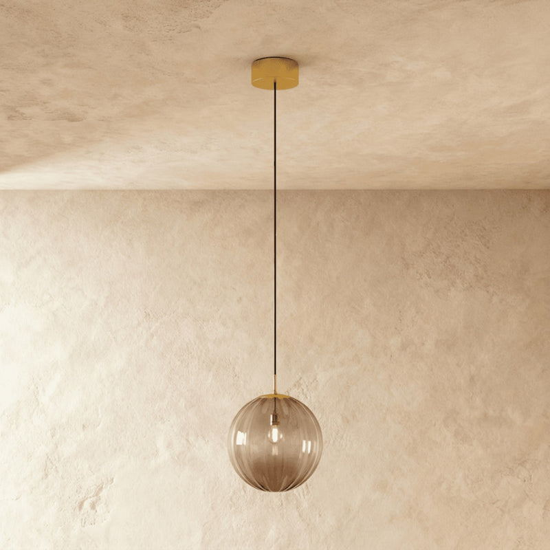 Modern Glass Pendant Light With Warm LED Glow — James New York
