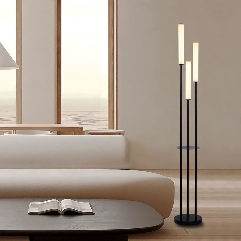 Modern Matte Metal Floor Lamp for Living Room — James New York
