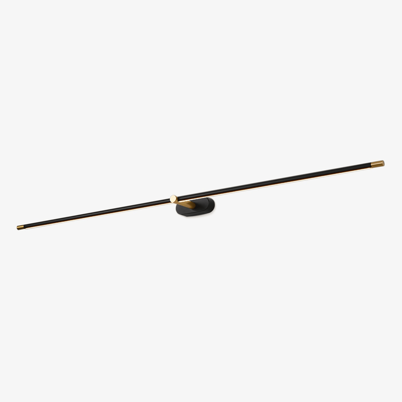 Modern Metal Linear Wall Light With Slim Profile — James New York