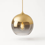 Modern Glass Pendant Light With Warm LED Glow — James New York