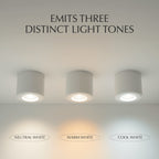 Modern Metal Flush Mount Ceiling Light — James New York