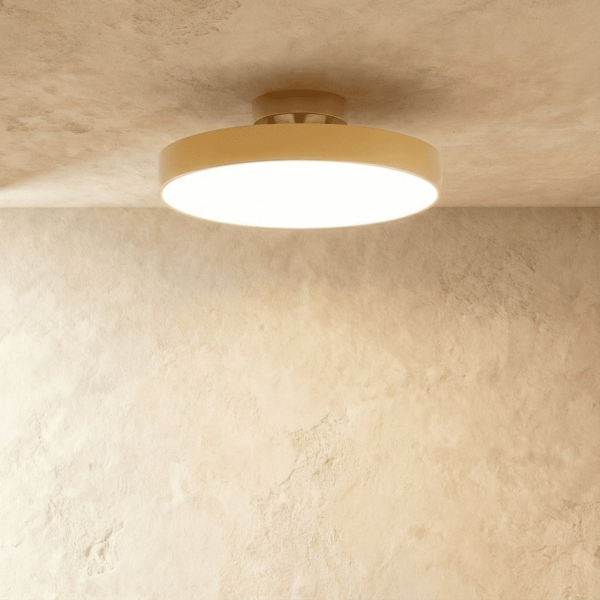 Modern Iron Semi-Flush Ceiling Light for Living Room — James New York