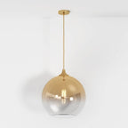 Modern Glass Pendant Light With Warm LED Glow — James New York