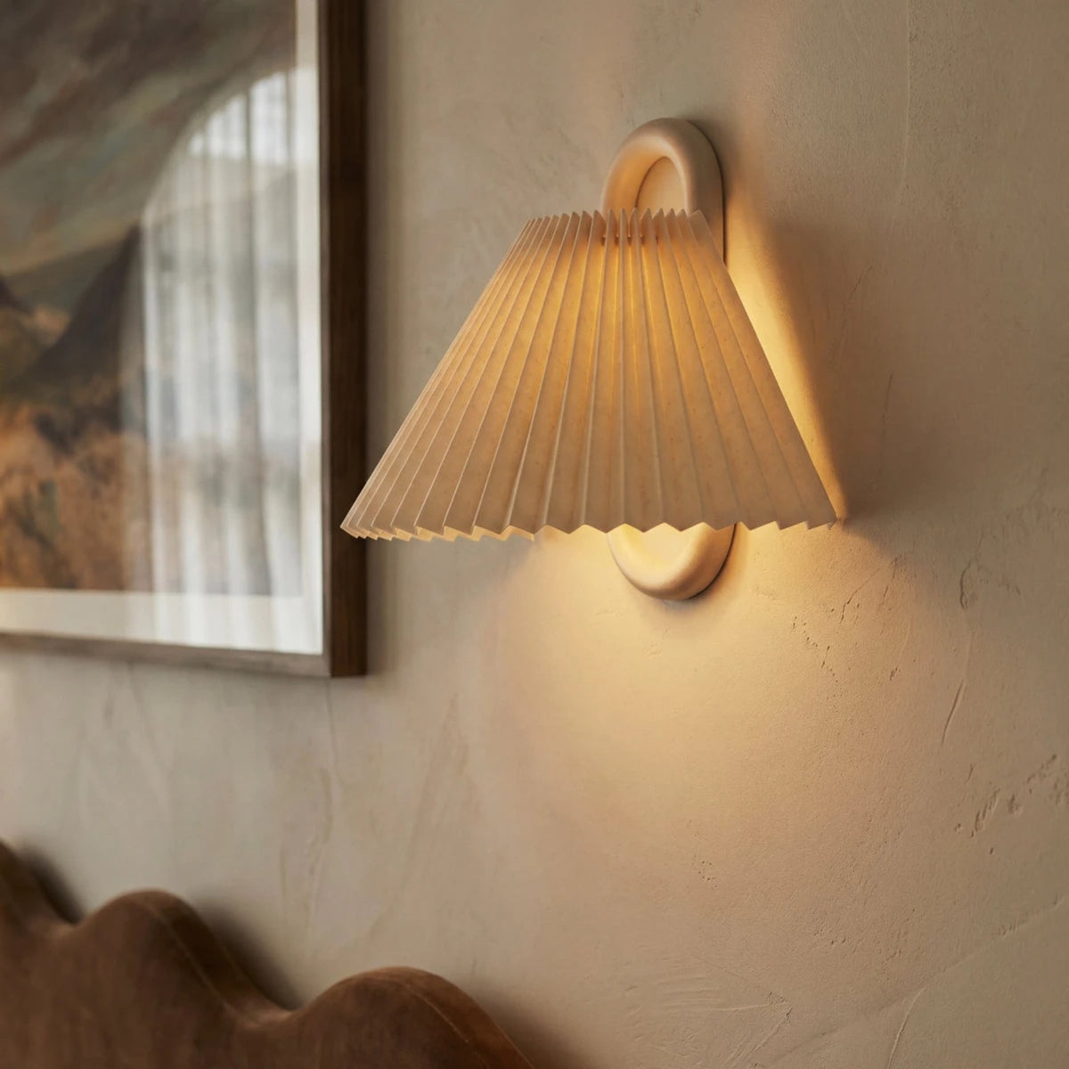 Modern Beech Wood Wall Light With Warm LED Glow — James New York