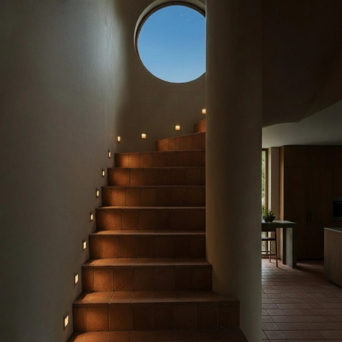 Modern Plastic LED Wall Light for Hallway and Living Room — James New York