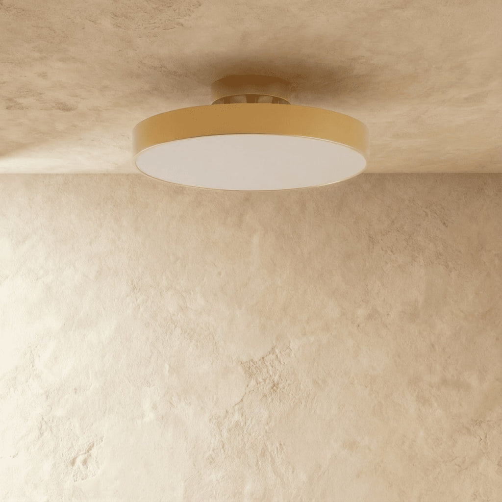 Modern Iron Semi-Flush Ceiling Light for Living Room — James New York