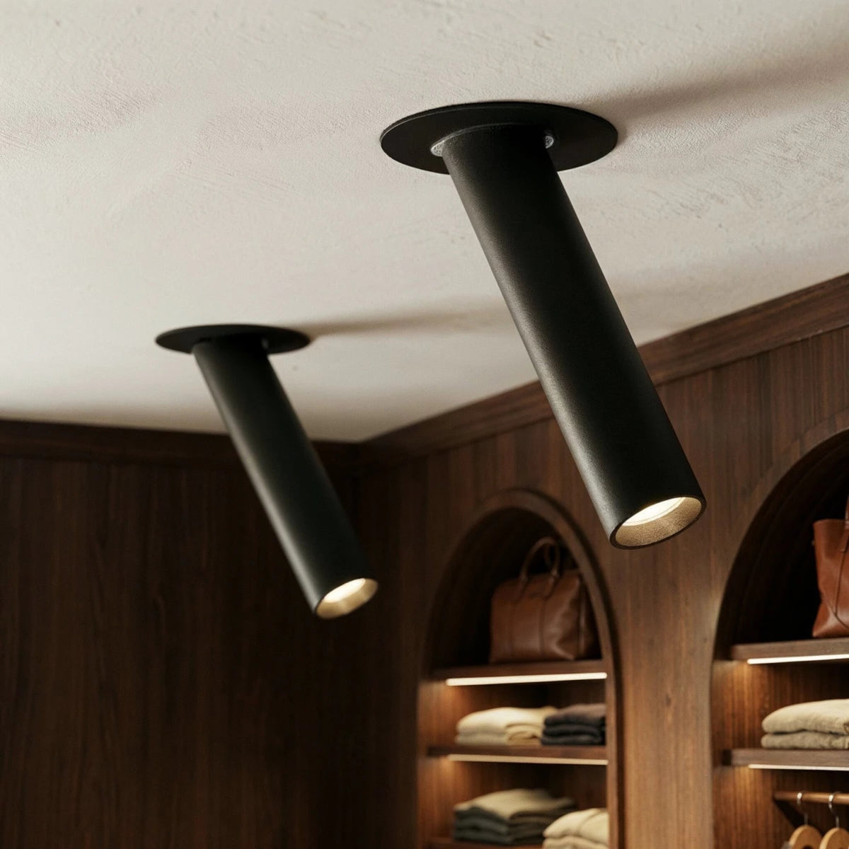 Modern Aluminum Cylinder Track Head Ceiling Light — James New York