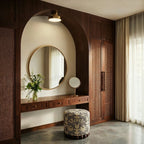 Modern Iron Semi-Flush Ceiling Light for Living Room — James New York