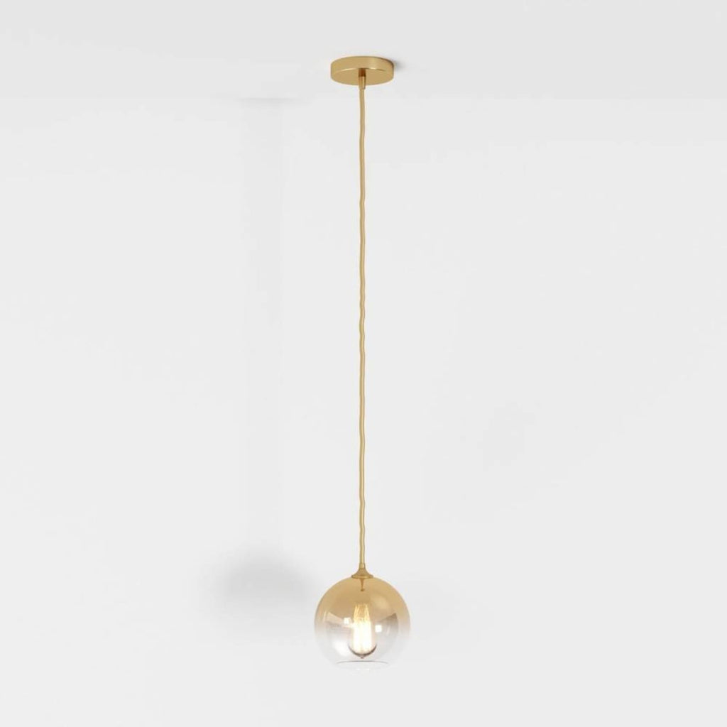 Modern Glass Pendant Light With Warm LED Glow in D15" (D5.9 cm) / 5W — James New York