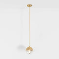 Modern Glass Pendant Light With Warm LED Glow in D15" (D5.9 cm) / 5W — James New York