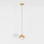 Modern Glass Pendant Light With Warm LED Glow in D15" (D5.9 cm) / 5W — James New York