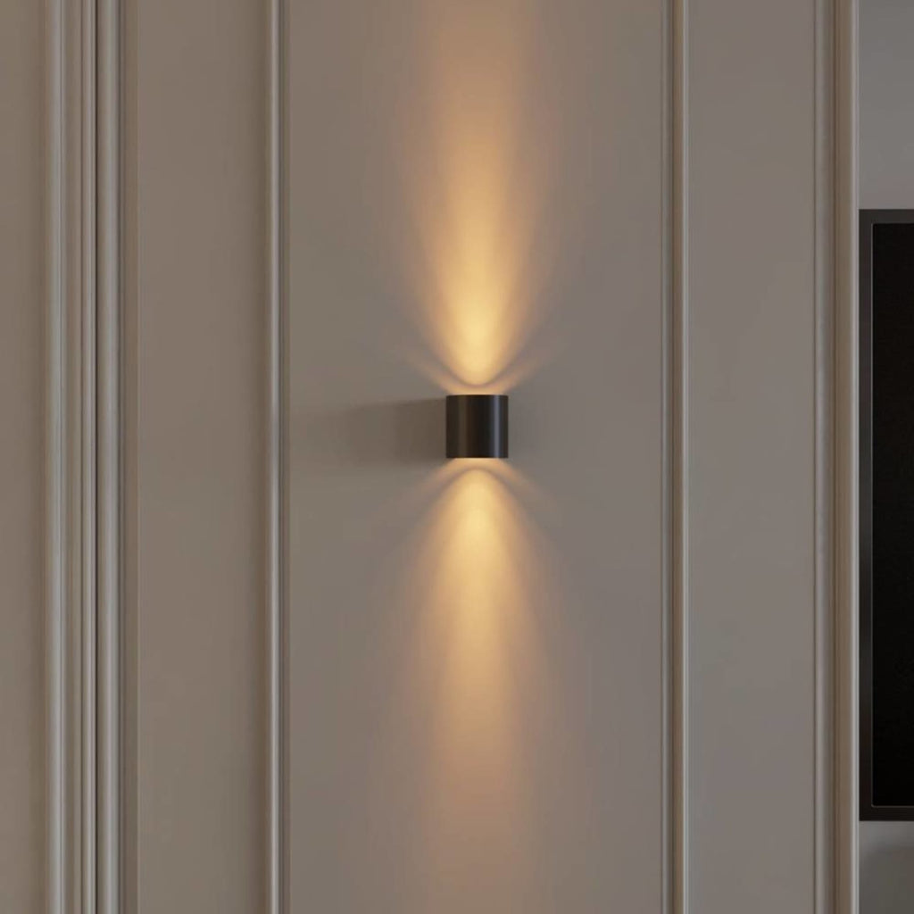 Minimalist Aluminum Wall Light With Warm LED Glow — James New York