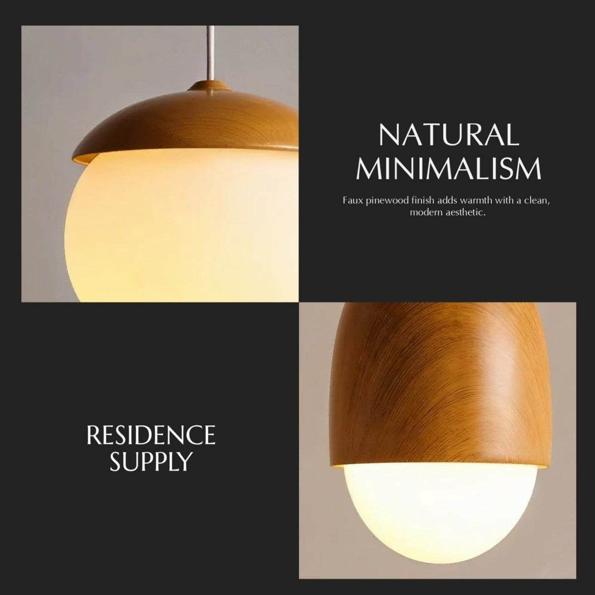 Minimalist Iron and Glass Pendant Light for Dining Room — James New York