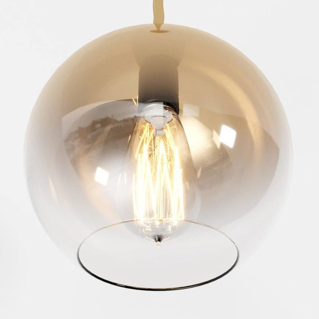 Modern Glass Pendant Light With Warm LED Glow — James New York