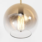 Modern Glass Pendant Light With Warm LED Glow — James New York