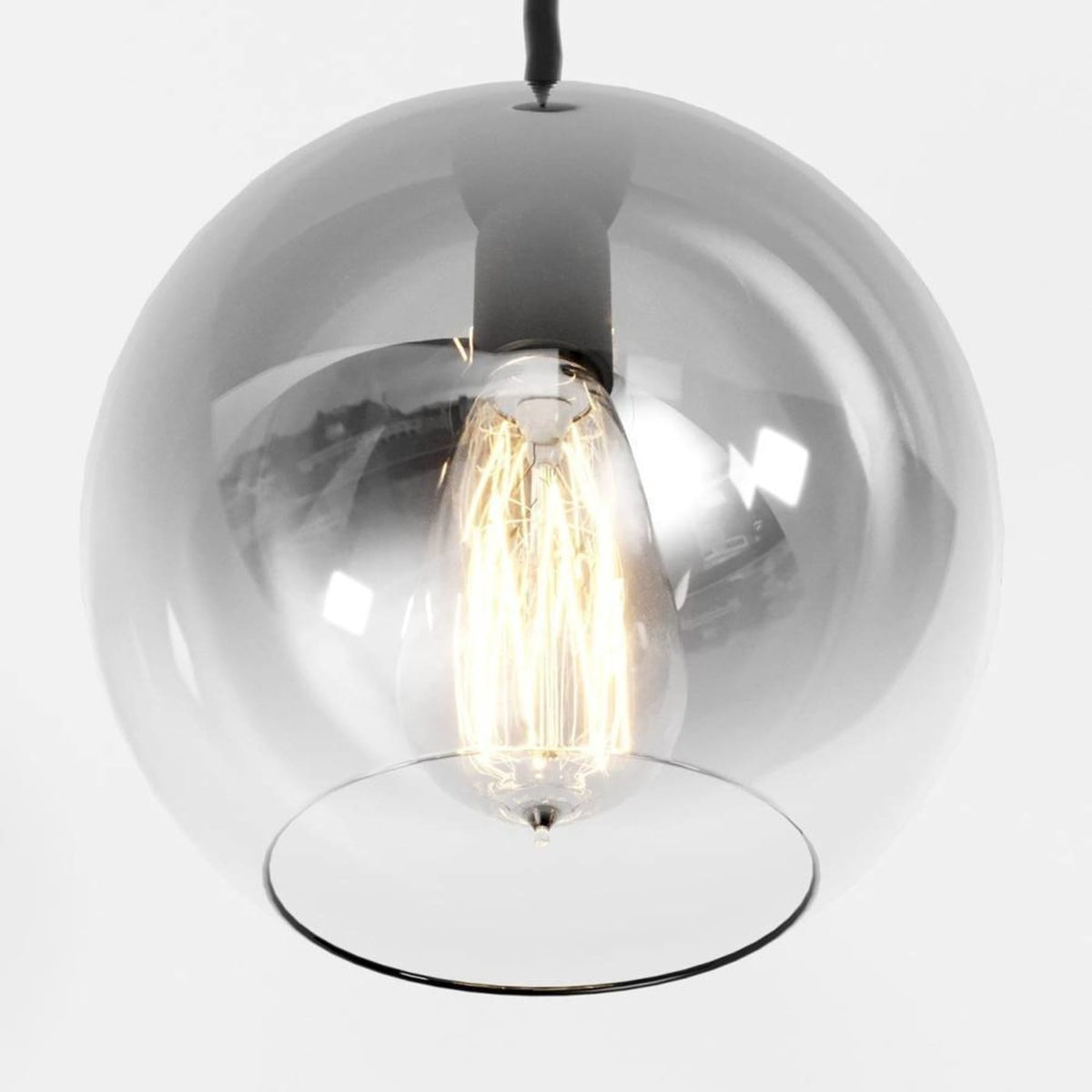 Modern Glass Pendant Light With Warm LED Glow — James New York