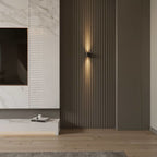 Minimalist Aluminum Wall Light With Warm LED Glow — James New York