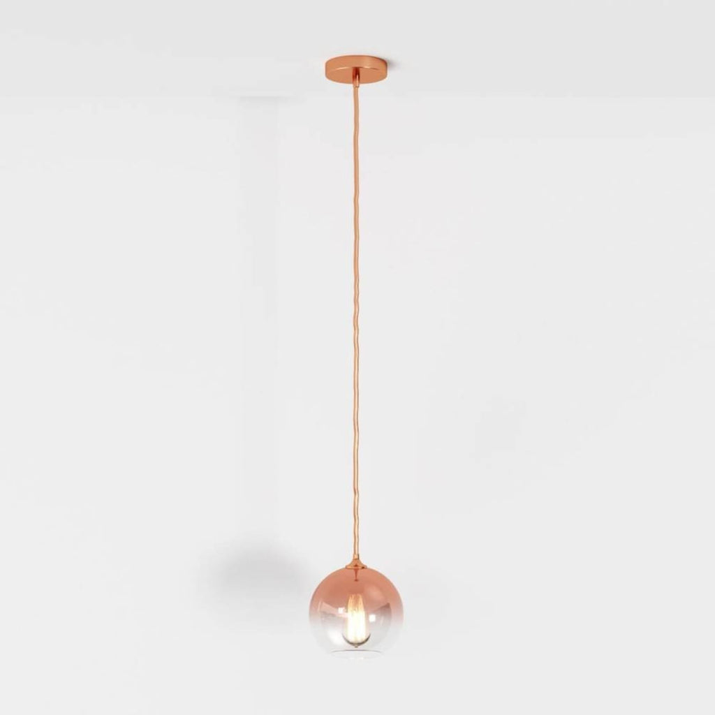 Modern Glass Pendant Light With Warm LED Glow — James New York