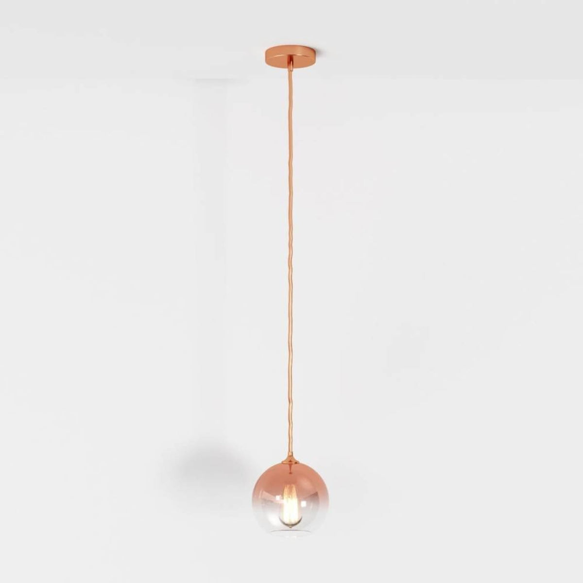Modern Glass Pendant Light With Warm LED Glow — James New York