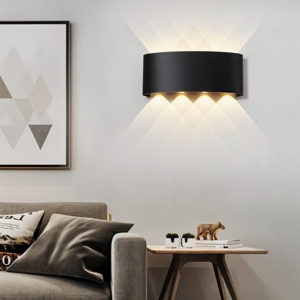 Minimalist Aluminum Wall Light With Warm LED Glow — James New York