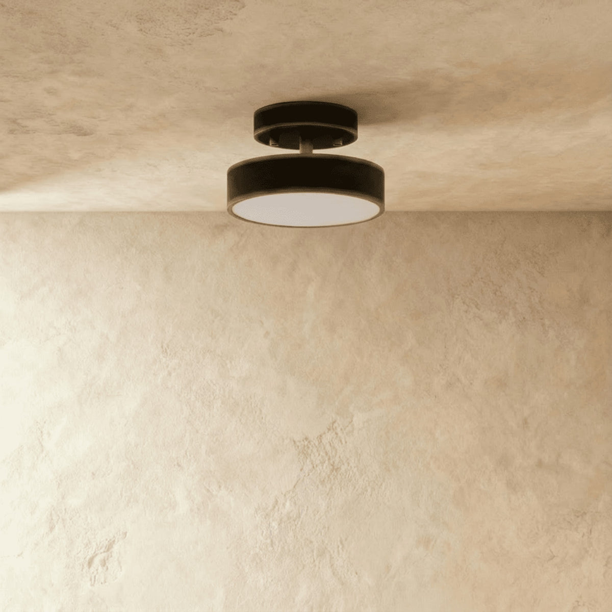 Modern Iron Semi-Flush Ceiling Light for Living Room — James New York