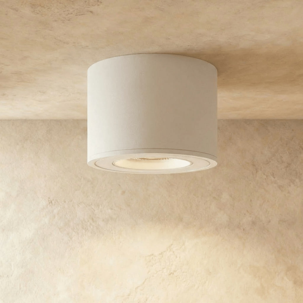 Modern Metal Flush Mount Ceiling Light — James New York