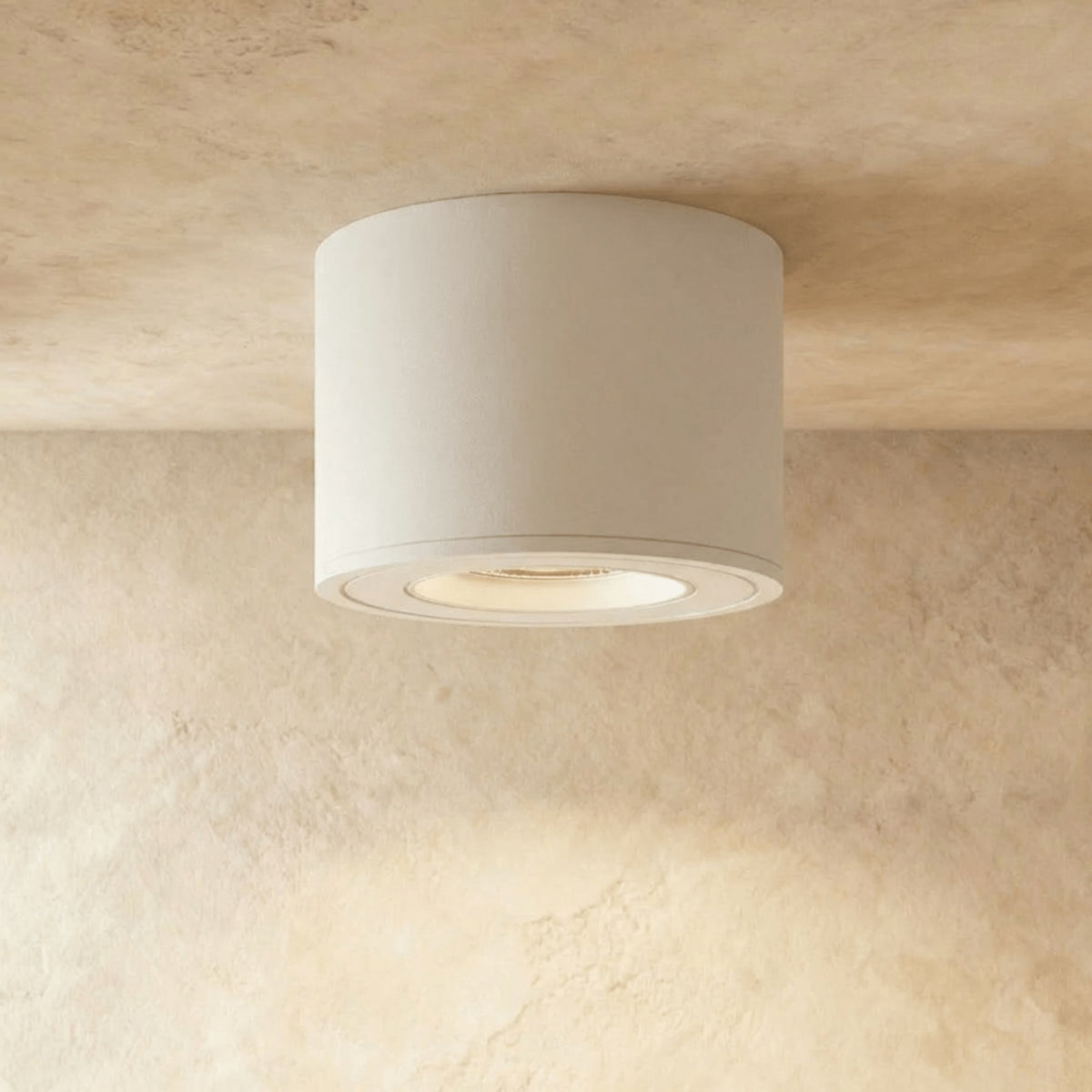 Modern Metal Flush Mount Ceiling Light — James New York