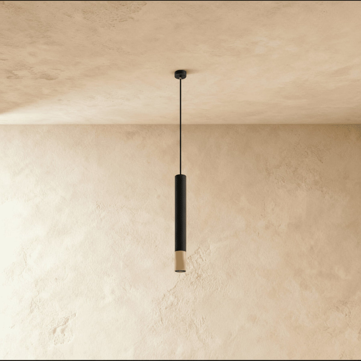 Modern Metal Pendant Light With Warm LED Glow — James New York