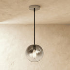 Modern Glass Pendant Light With Warm LED Glow — James New York