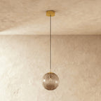 Modern Glass Pendant Light With Warm LED Glow — James New York
