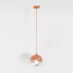 Modern Glass Pendant Light With Warm LED Glow — James New York
